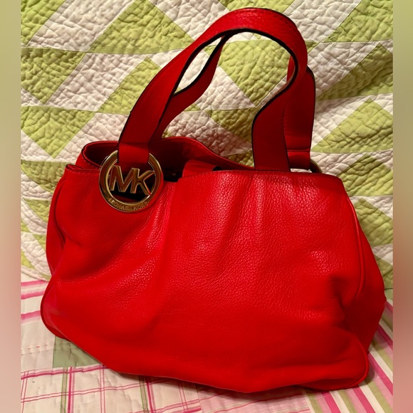 Michael Kors Red Medium/Large Handbag - Picture 6 of 6